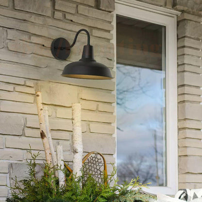 Modern Black Outdoor LED Wall Sconce