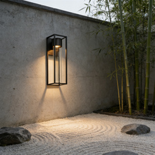 Sand Black Square Outdoor LED Wall Light