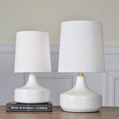 Nordic Ceramic Table Lamp With Fabric Shade