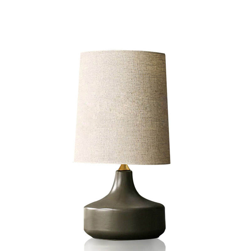 Nordic Ceramic Table Lamp With Fabric Shade