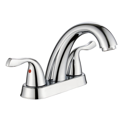 Polished Chrome Gooseneck Basin Mixer Tap