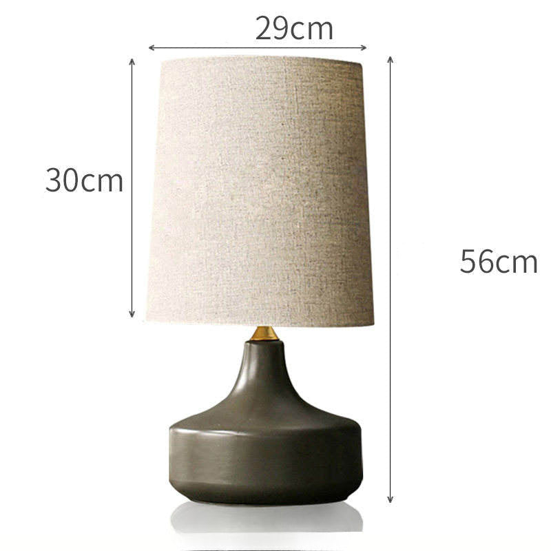 Nordic Ceramic Table Lamp With Fabric Shade