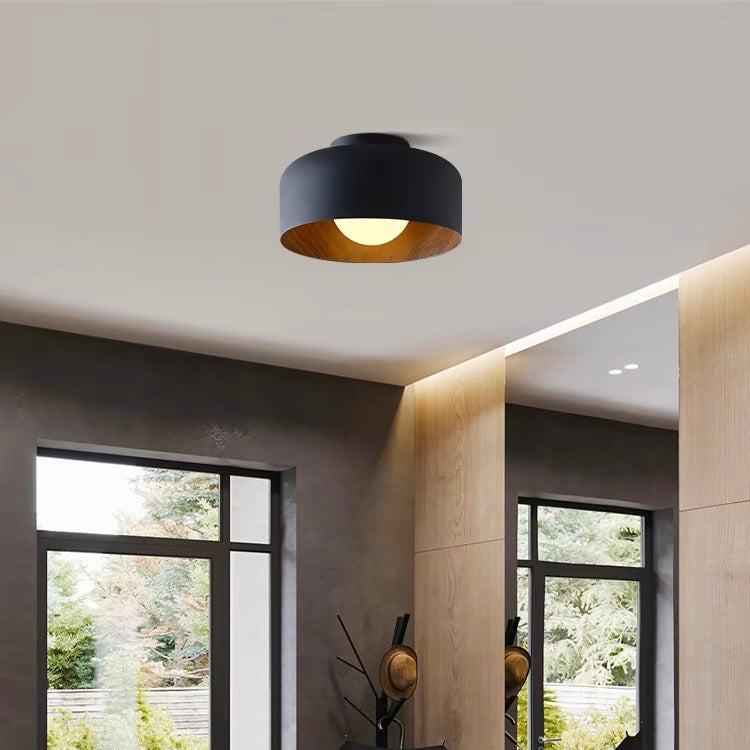 Sleek Metal Dome Light