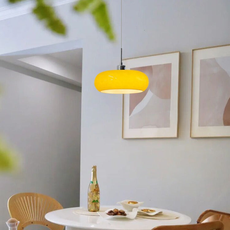 Geometric pendant lamp in Bauhaus style