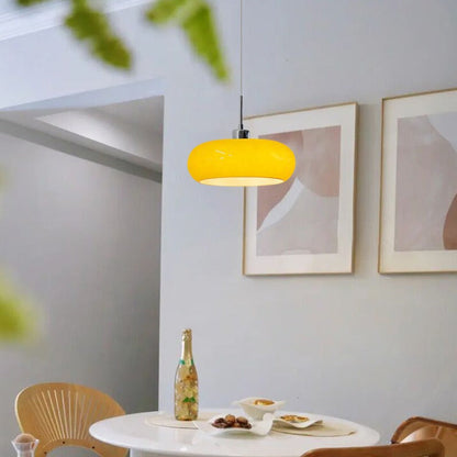 Geometric pendant lamp in Bauhaus style