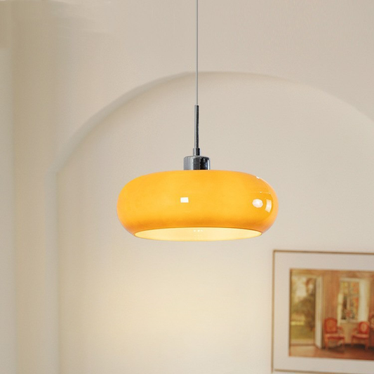 Geometric pendant lamp in Bauhaus style