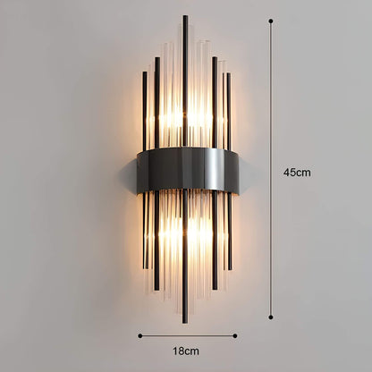 Wall Light with Sparkling Crystals