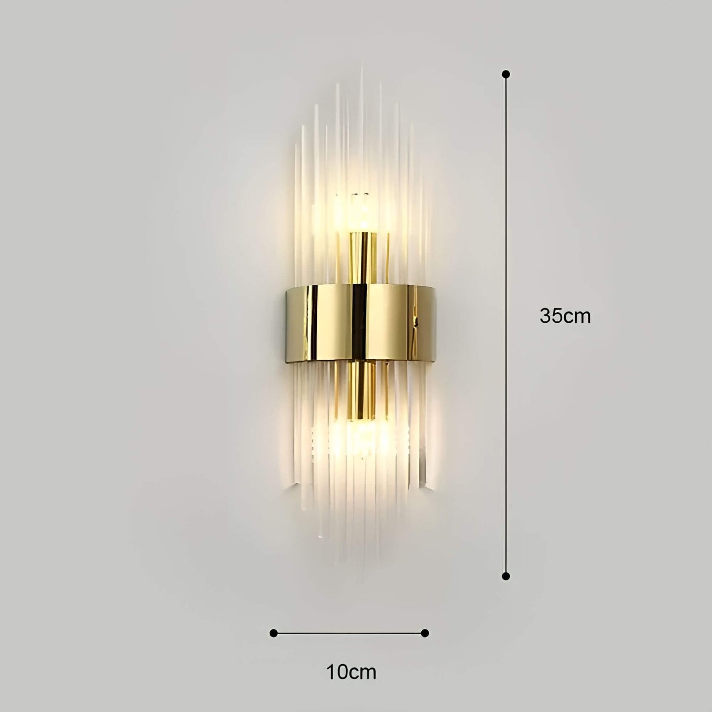 Wall Light with Sparkling Crystals