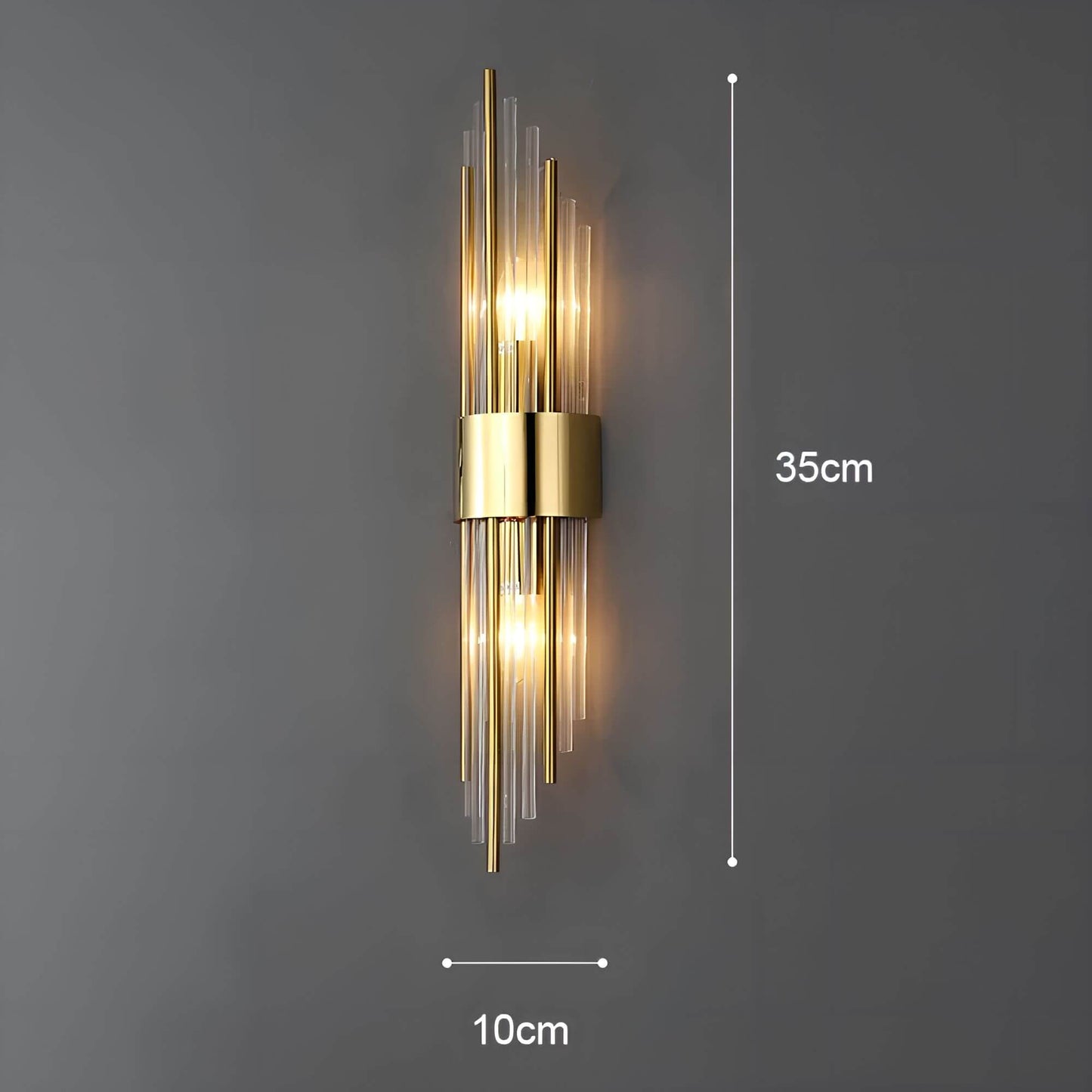 Wall Light with Sparkling Crystals