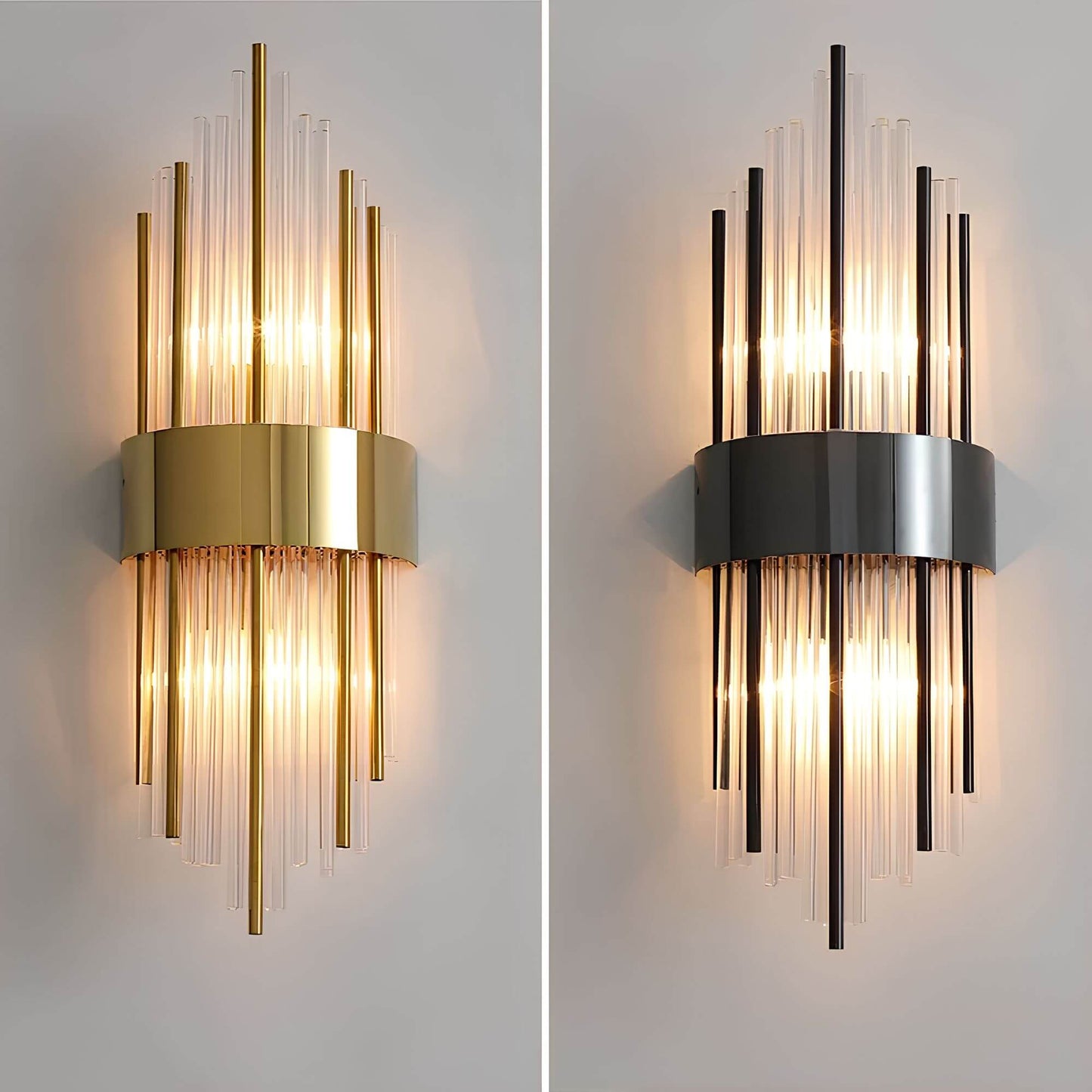Wall Light with Sparkling Crystals