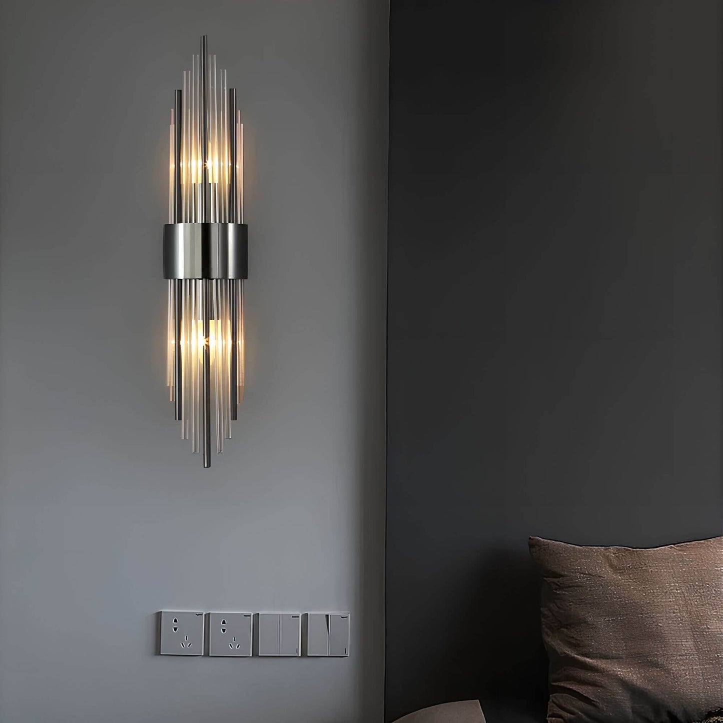 Wall Light with Sparkling Crystals