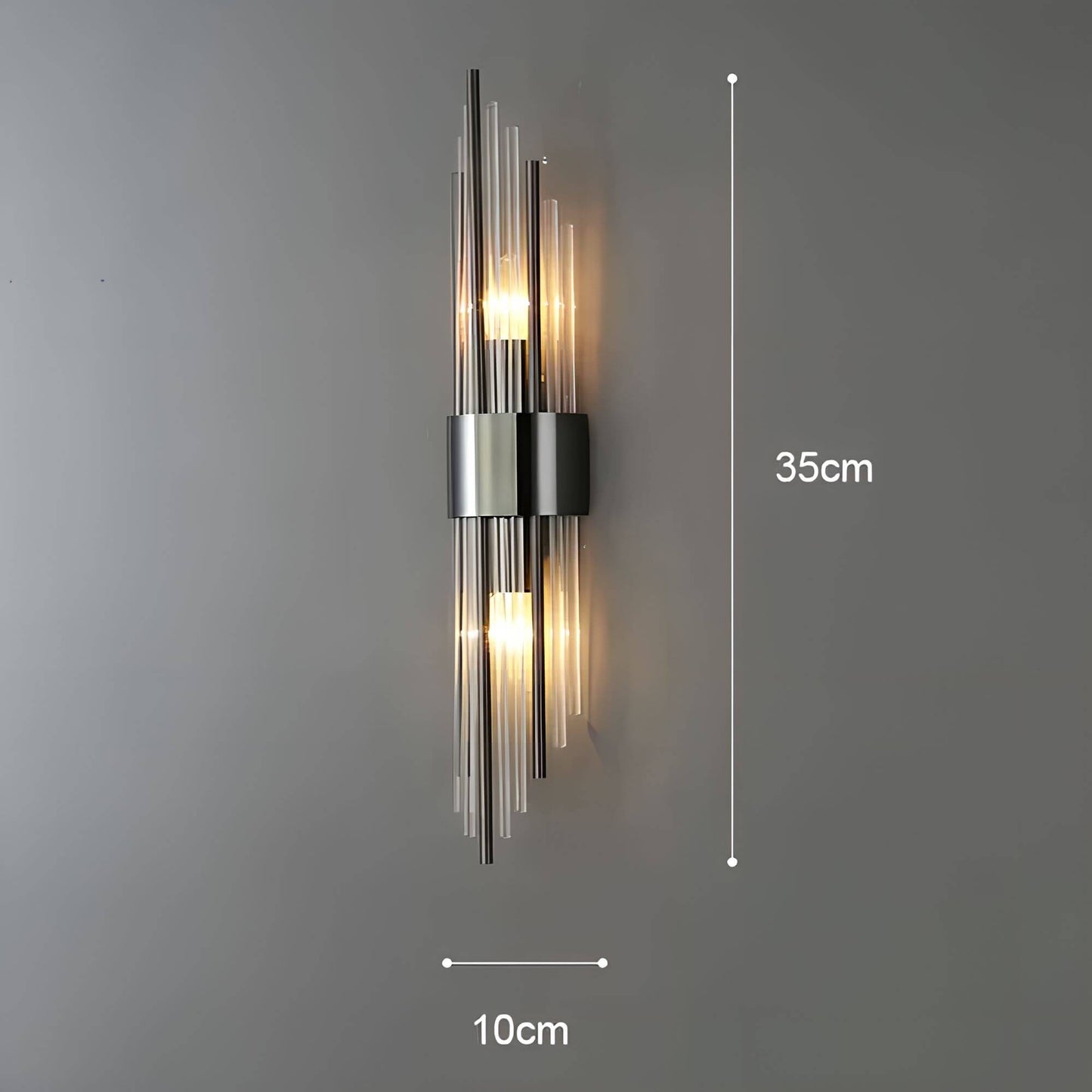 Wall Light with Sparkling Crystals