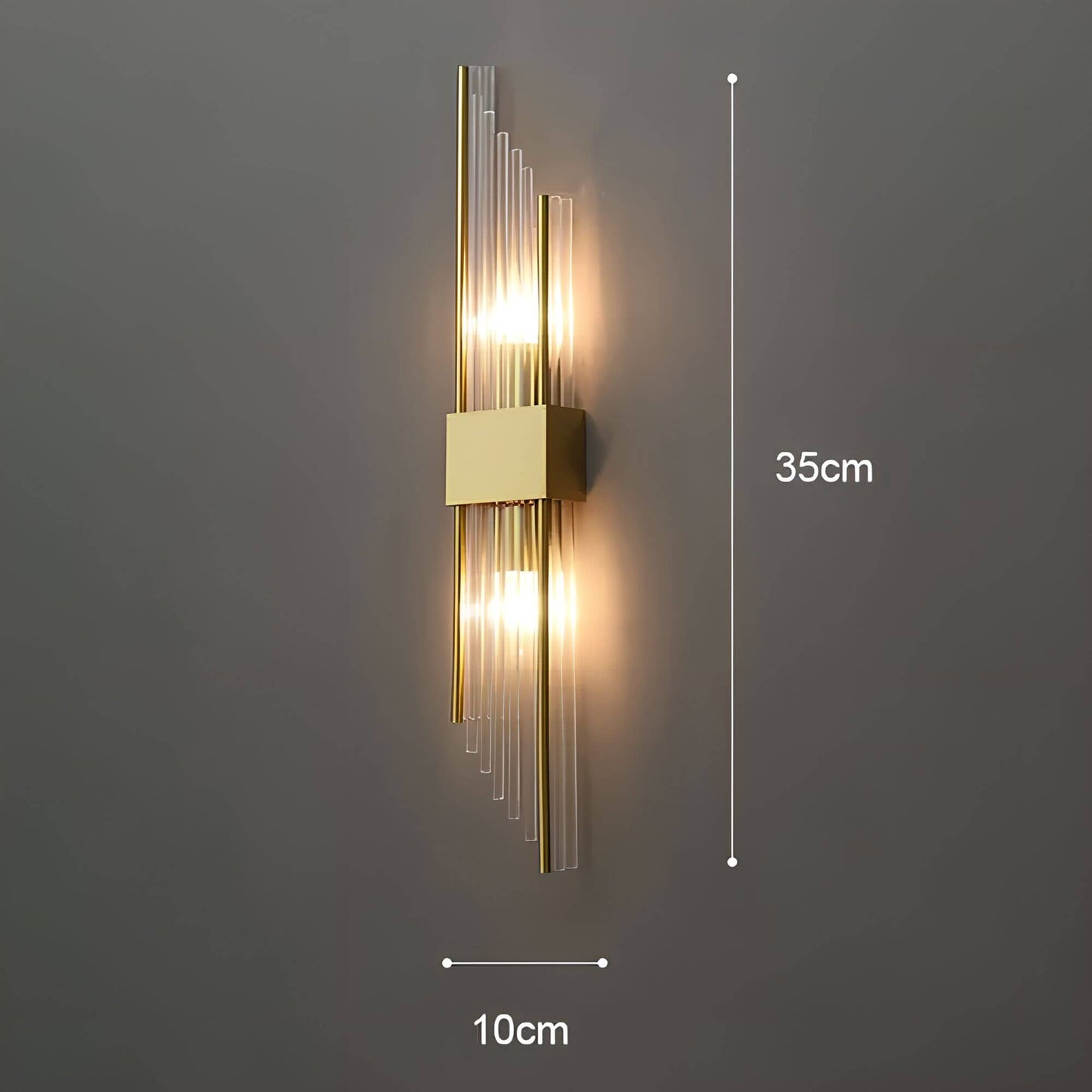 Wall Light with Sparkling Crystals