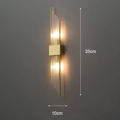 Wall Light with Sparkling Crystals