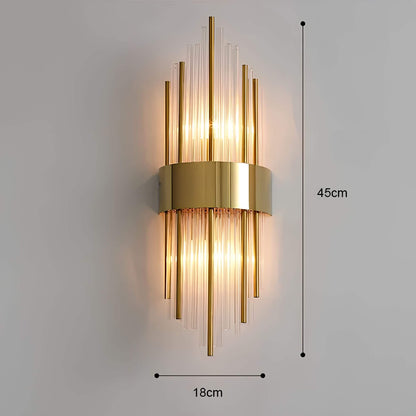 Wall Light with Sparkling Crystals