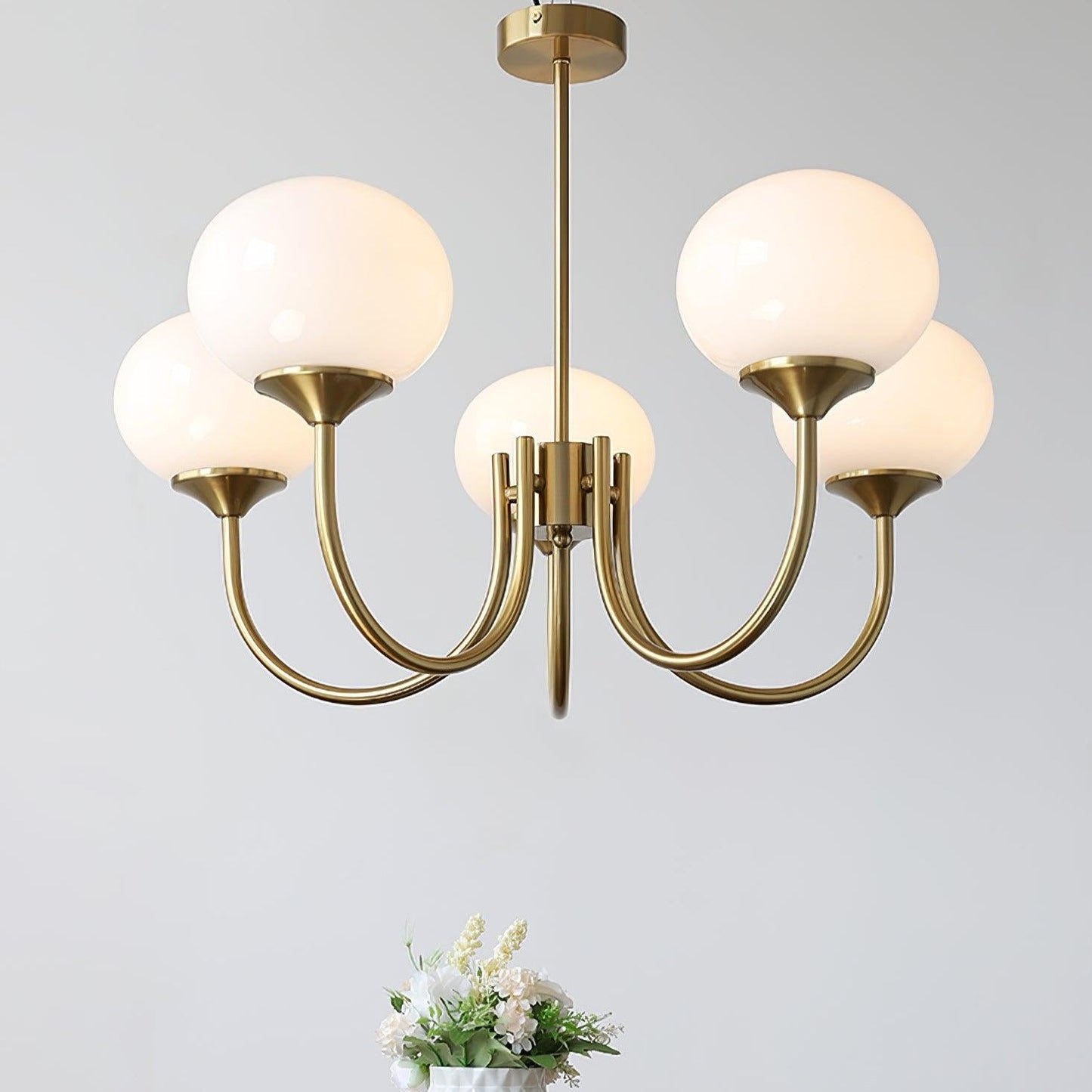Modern Marshmallow Chandelier