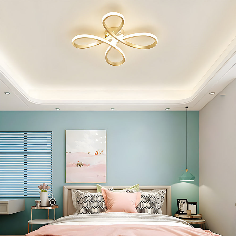 Sculptural Iron Bedroom Light