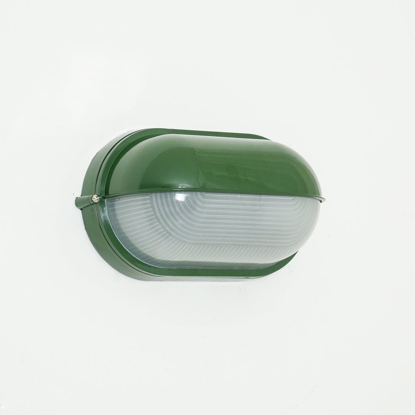 Industrial Outdoor Wall Lamp with Ribbed Glass