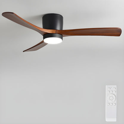 Modern Wooden LED Ceiling Fan Light