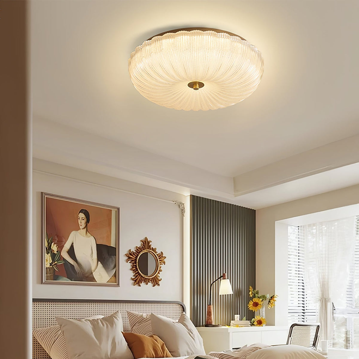 Modern Ripple Glass Ceiling Light