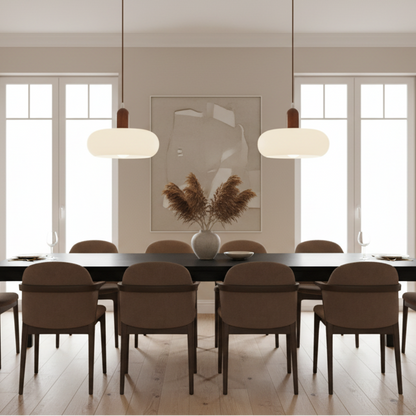Scandinavian pendant lamp in cream