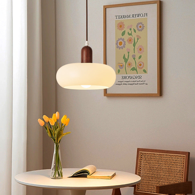 Scandinavian pendant lamp in cream