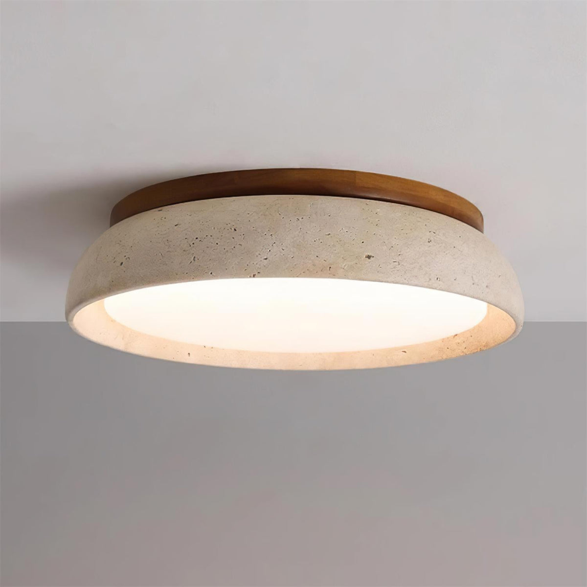 Modern Travertine LED Ceiling Light