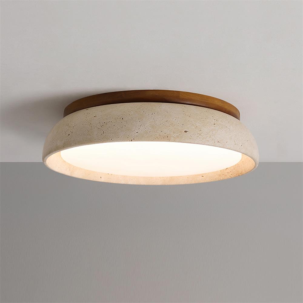 Modern Travertine LED Ceiling Light