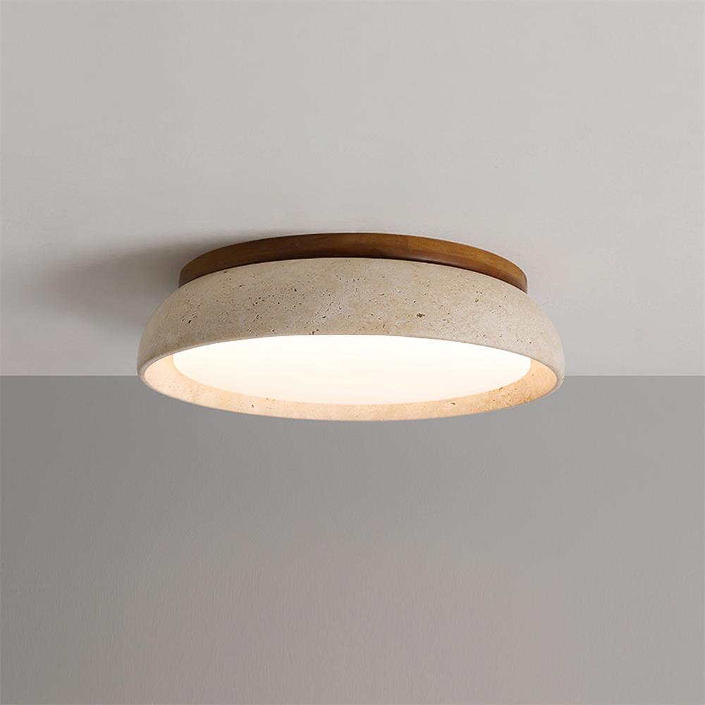 Modern Travertine LED Ceiling Light