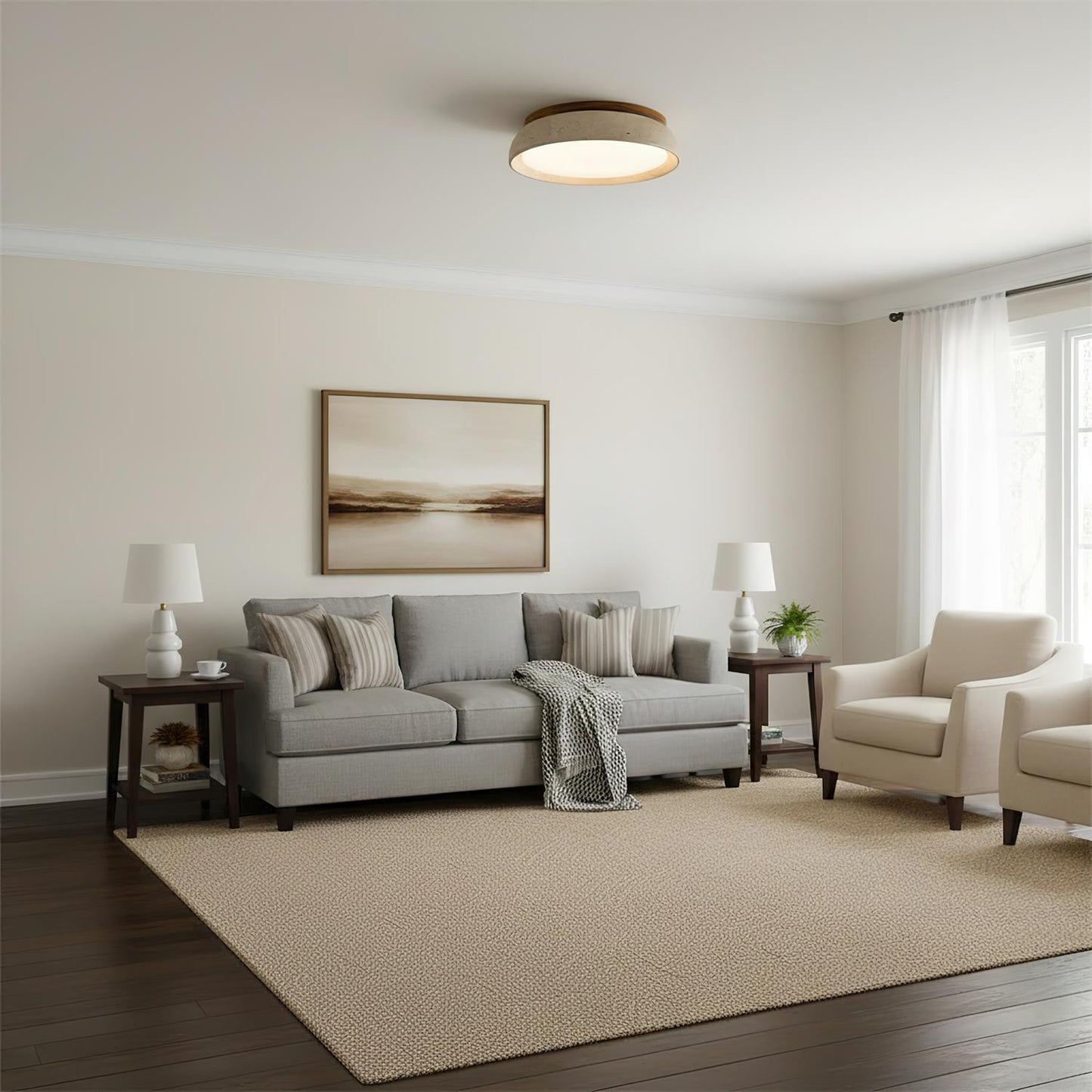 Sophisticated Stone Accent Lamp