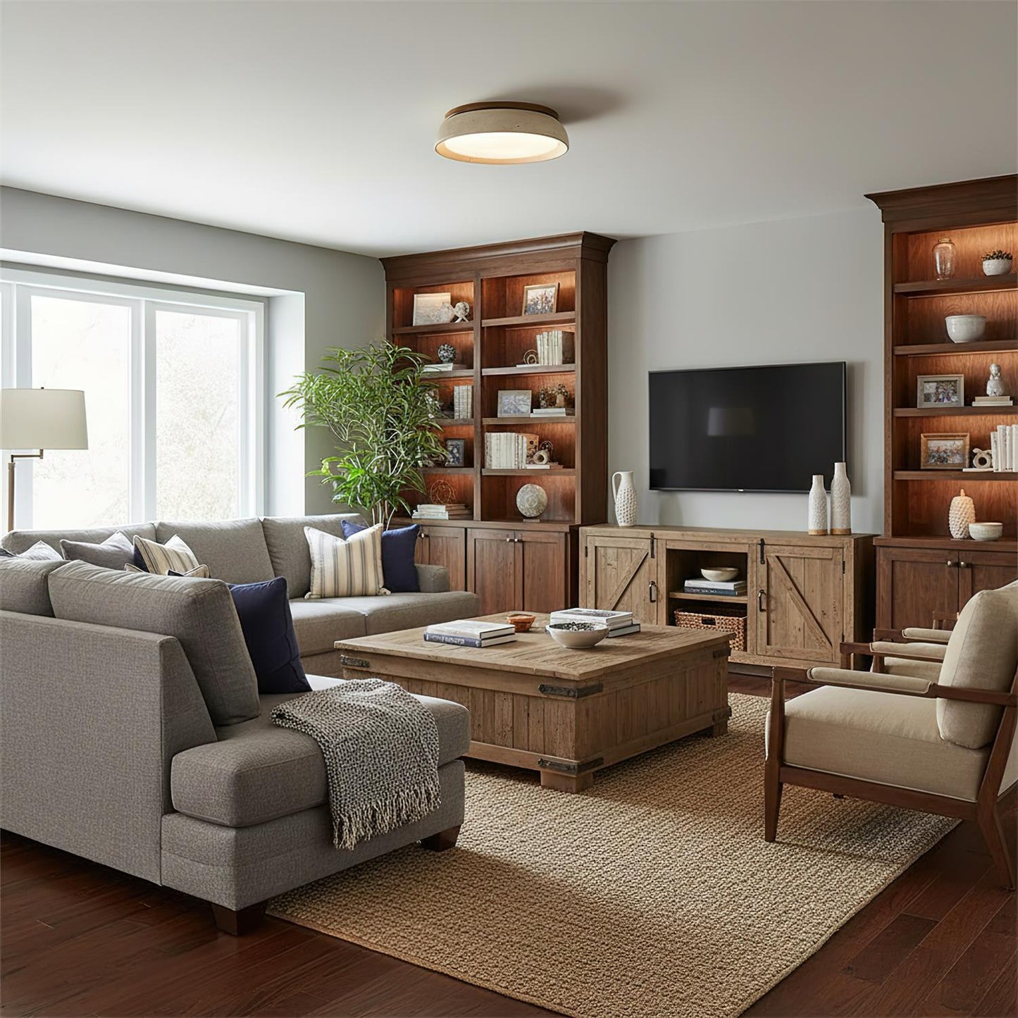 Sophisticated Stone Accent Lamp