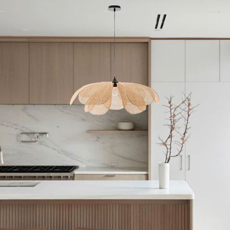 Rattan Petal Ceiling Light