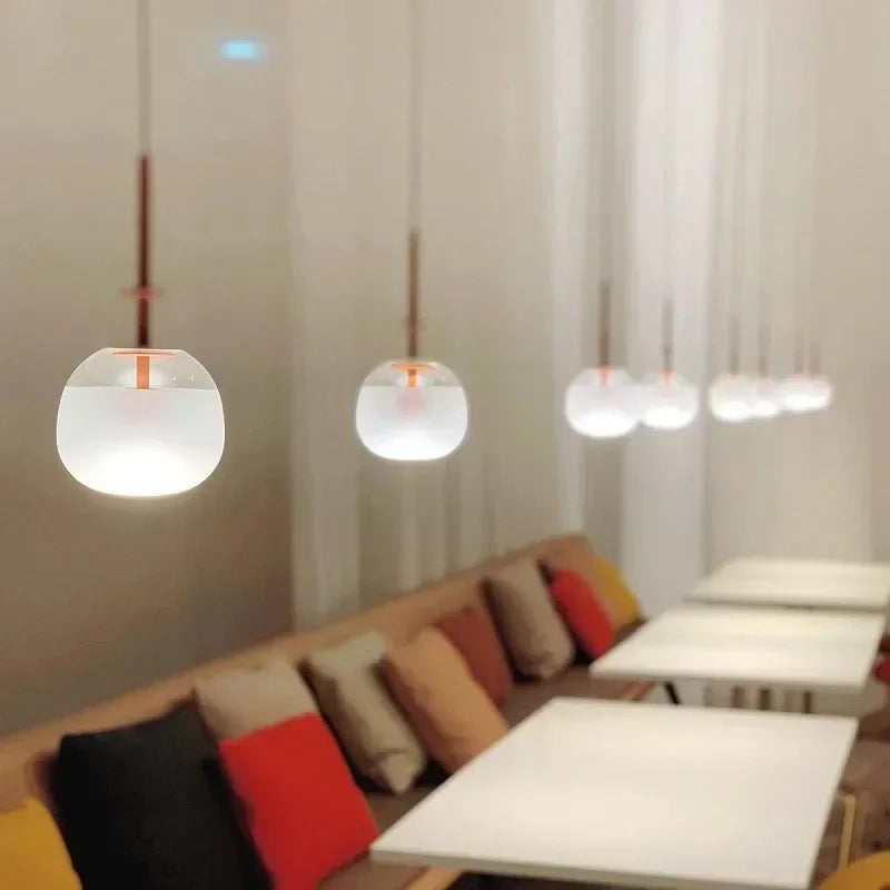 Danish Glass Chandelier