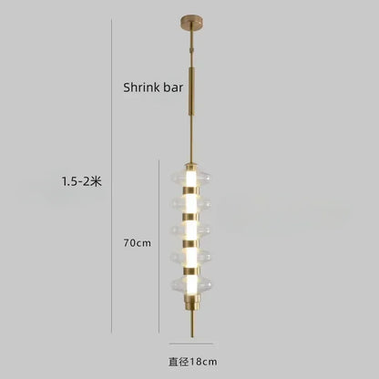 Luxury glass pendant light