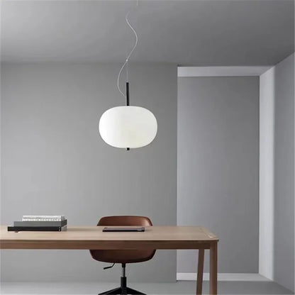 Designer glass pendant lamp