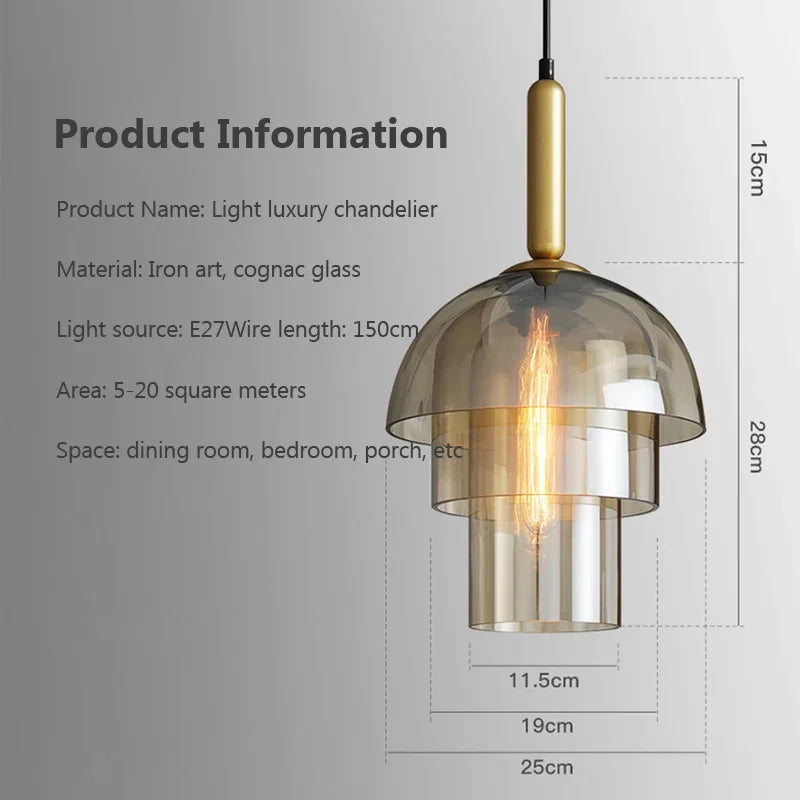 Nordic Elegance Glass Lamp