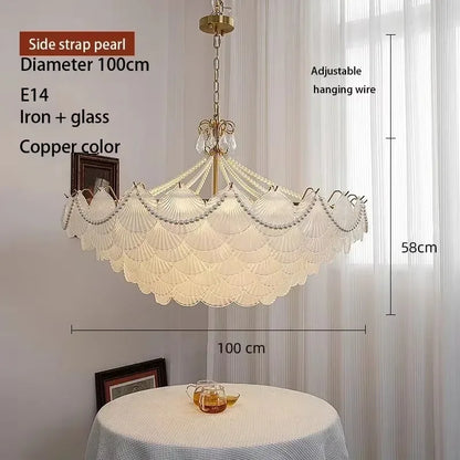 Shell Glass LED Chandelier