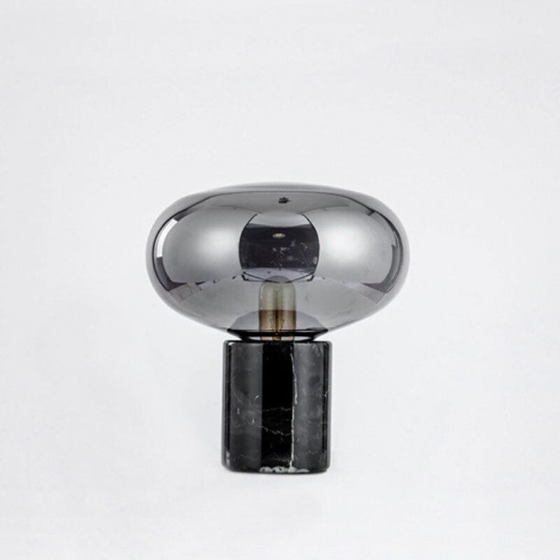 Marble Mushroom-Style Table Lamp