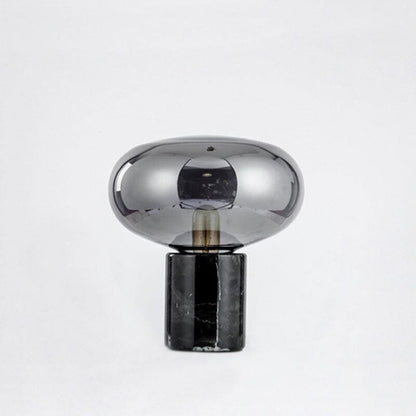 Marble Mushroom-Style Table Lamp