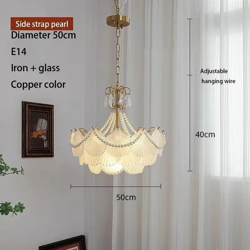 Shell Glass LED Chandelier