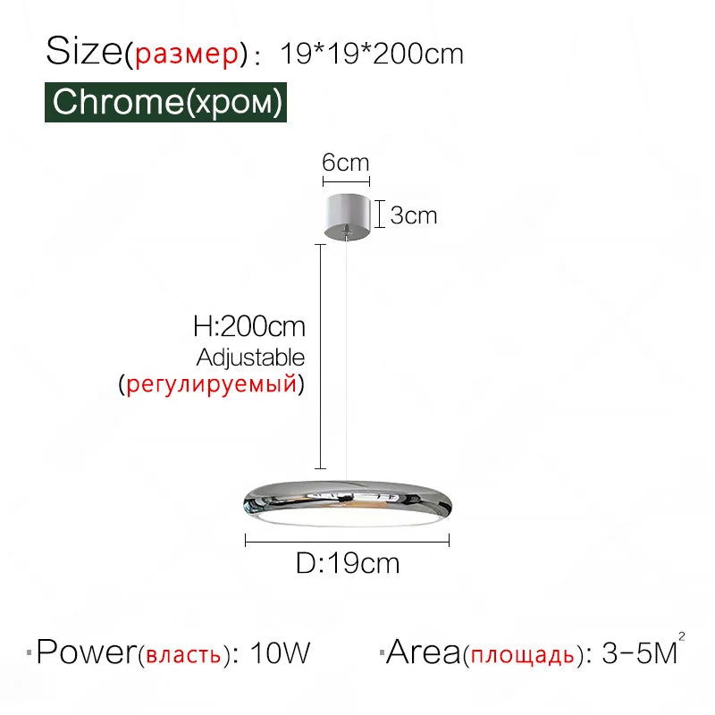 Elegant Aluminum Pendant Lamp