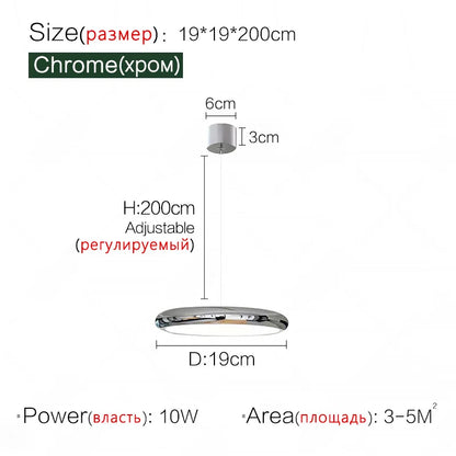 Elegant Aluminum Pendant Lamp
