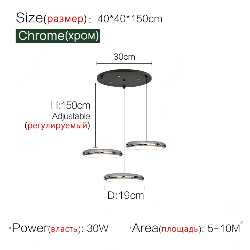 Elegant Aluminum Pendant Lamp