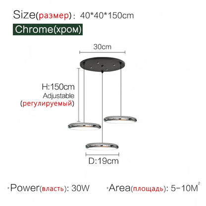 Elegant Aluminum Pendant Lamp