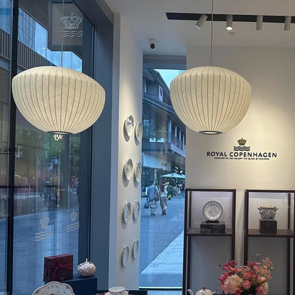 Nordic fabric ceiling lamp