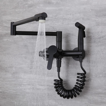 Wall-Mounted Nordic Pot Filler with Spray Function