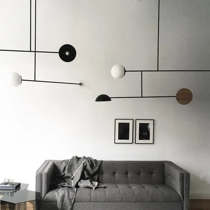 Geometric LED pendant light
