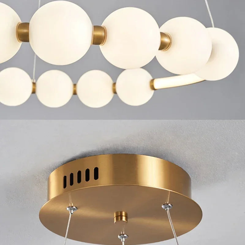 Acrylic Ball LED Chandelier