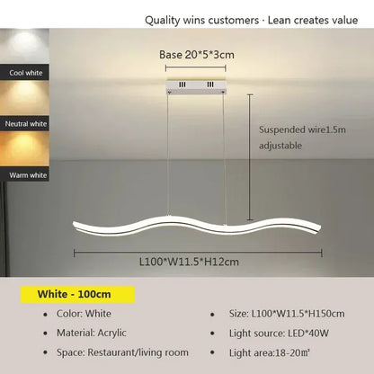 Modern Linear Pendant Light