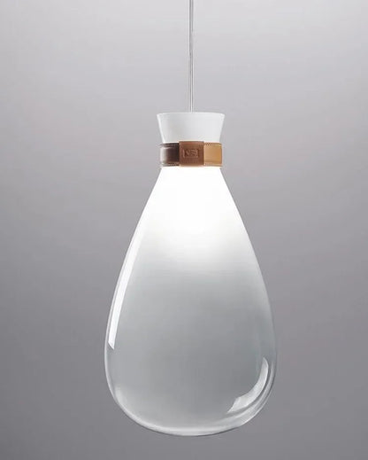Minimalist glass pendant lamp